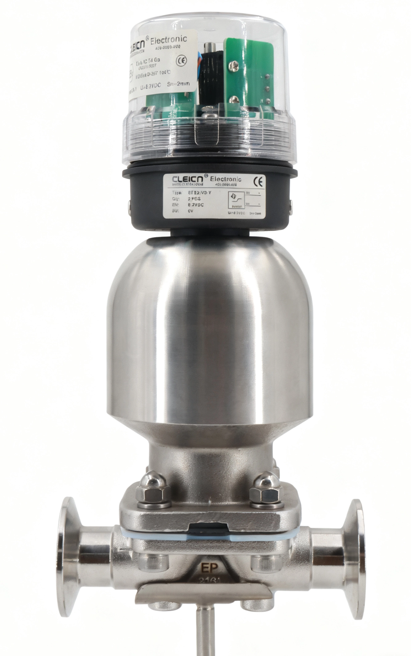 Stainless steel pneumatic quick-installation welded threaded diaphragm valve