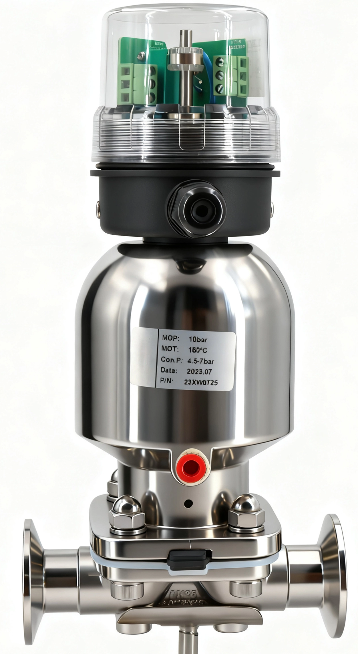 Stainless steel pneumatic quick-installation welded threaded diaphragm valve