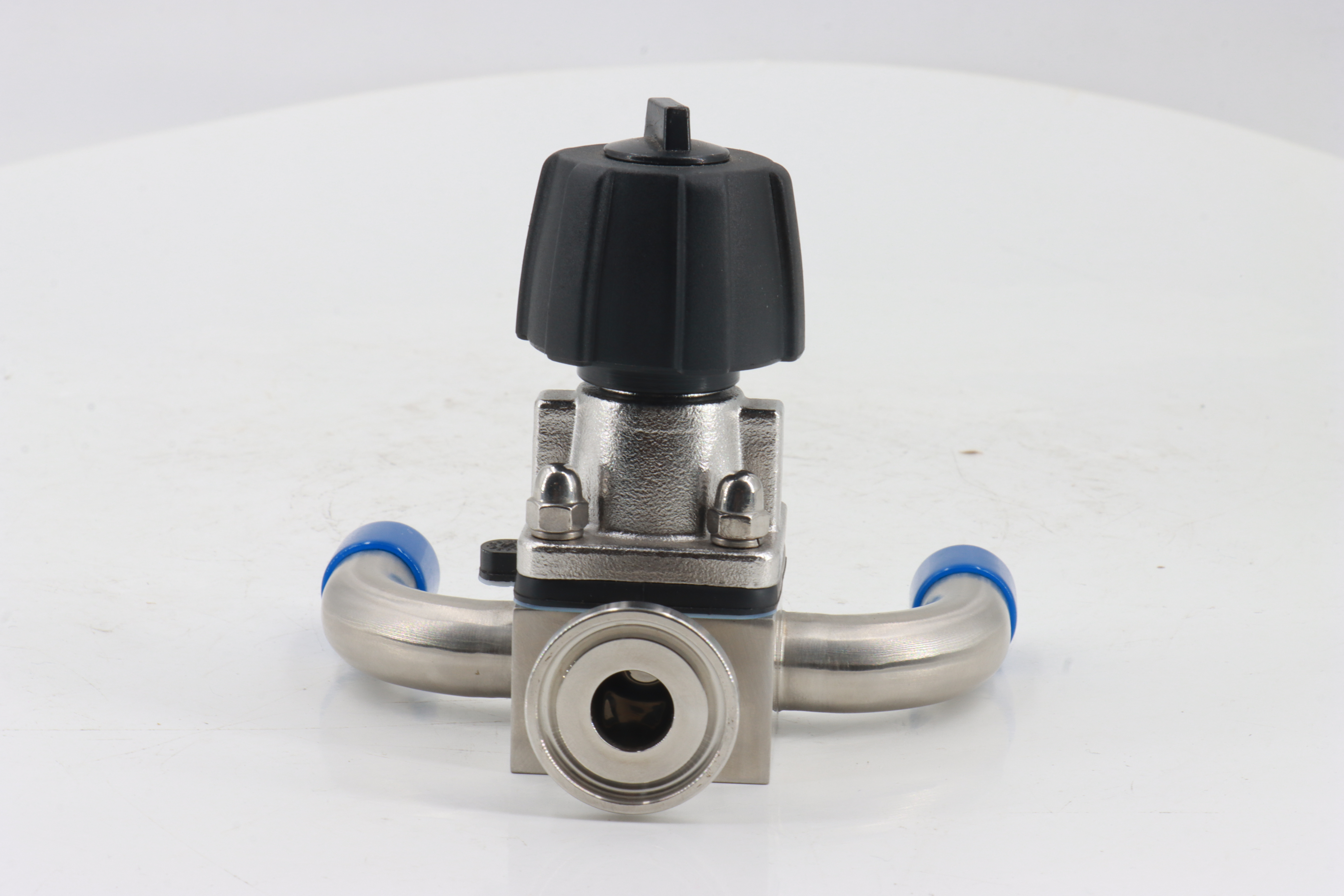 Stainless steel aseptic manual U-shaped diaphragm valve