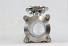 Sanitary stainless steel three-piece weld floating ball valve