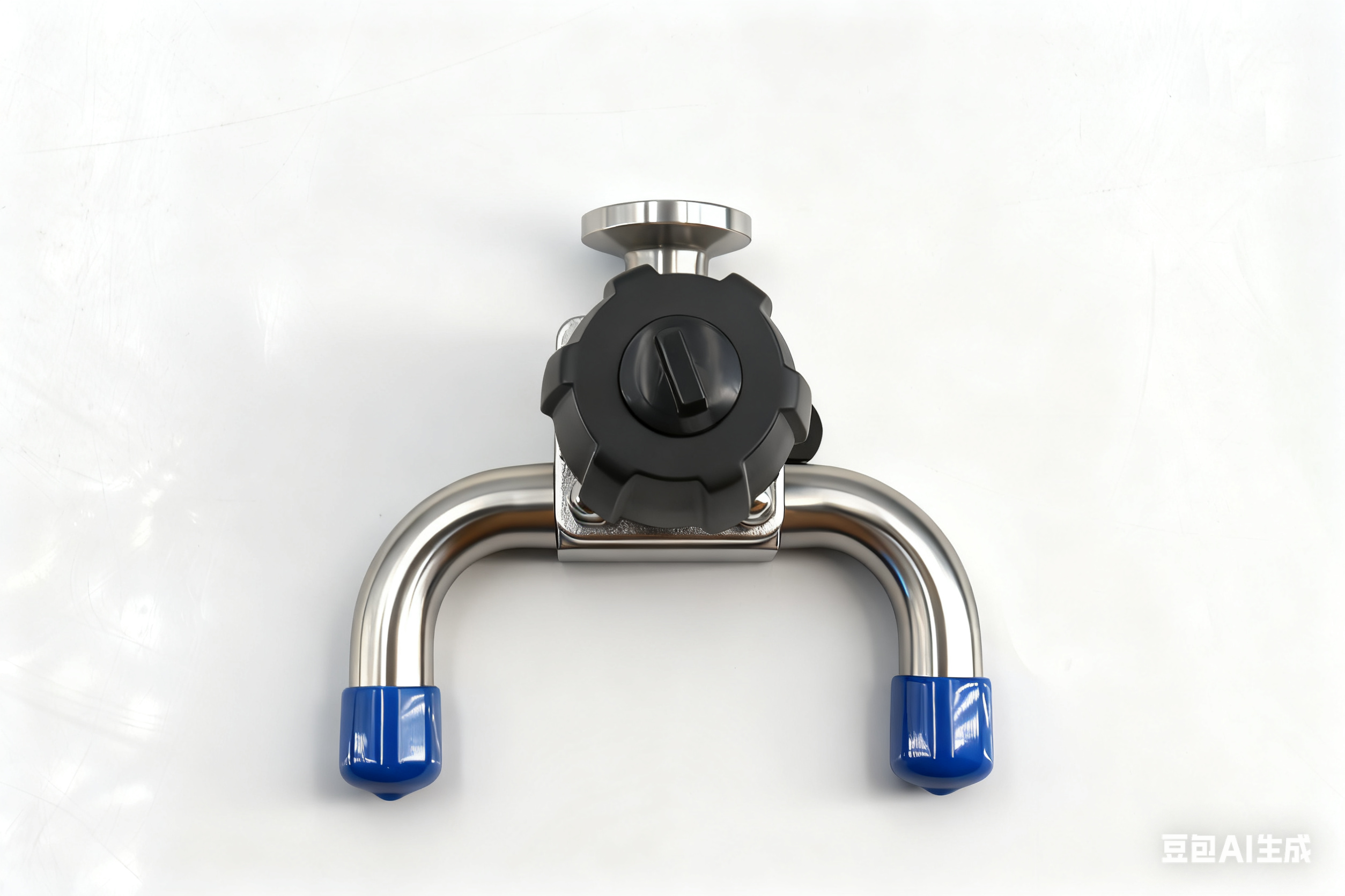 Stainless steel aseptic manual U-shaped diaphragm valve