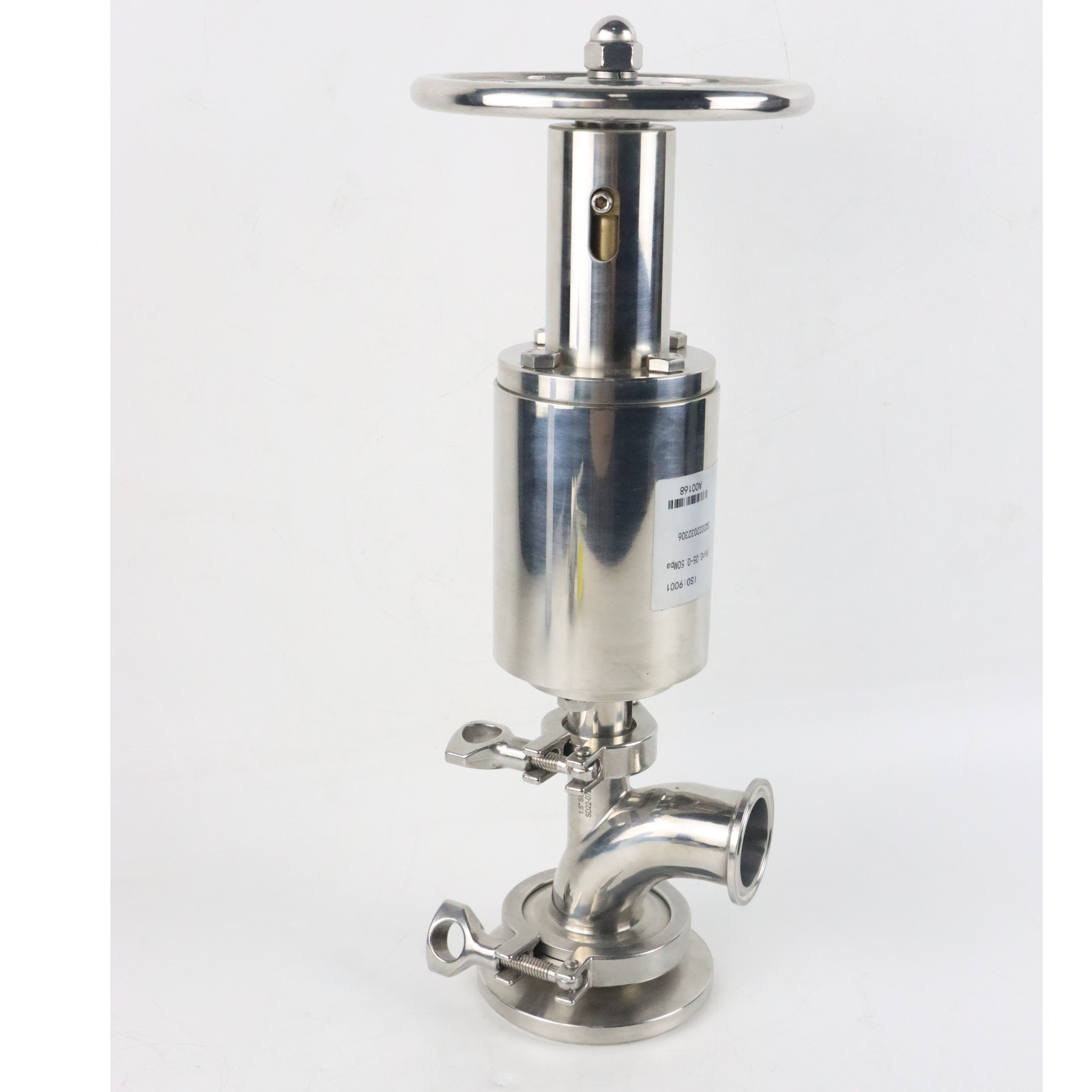 Stainless Steel Pneumatic DN80 ISO Piston Type Tank Bottom Valve
