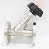 Stainless Steel Flange Steam Valve Plastic Head Manual Angle Seat Valve