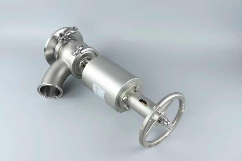 Stainless Steel Sanitary LPG Elbow Tank Bottom Valve