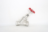 Sanitary Stainless Steel Head Manual Threaded Angle Seat Valve