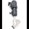 Stainless Steel Sanitary Pneumatic Plastic Head Intelligent Positioning Angle Seat Valve