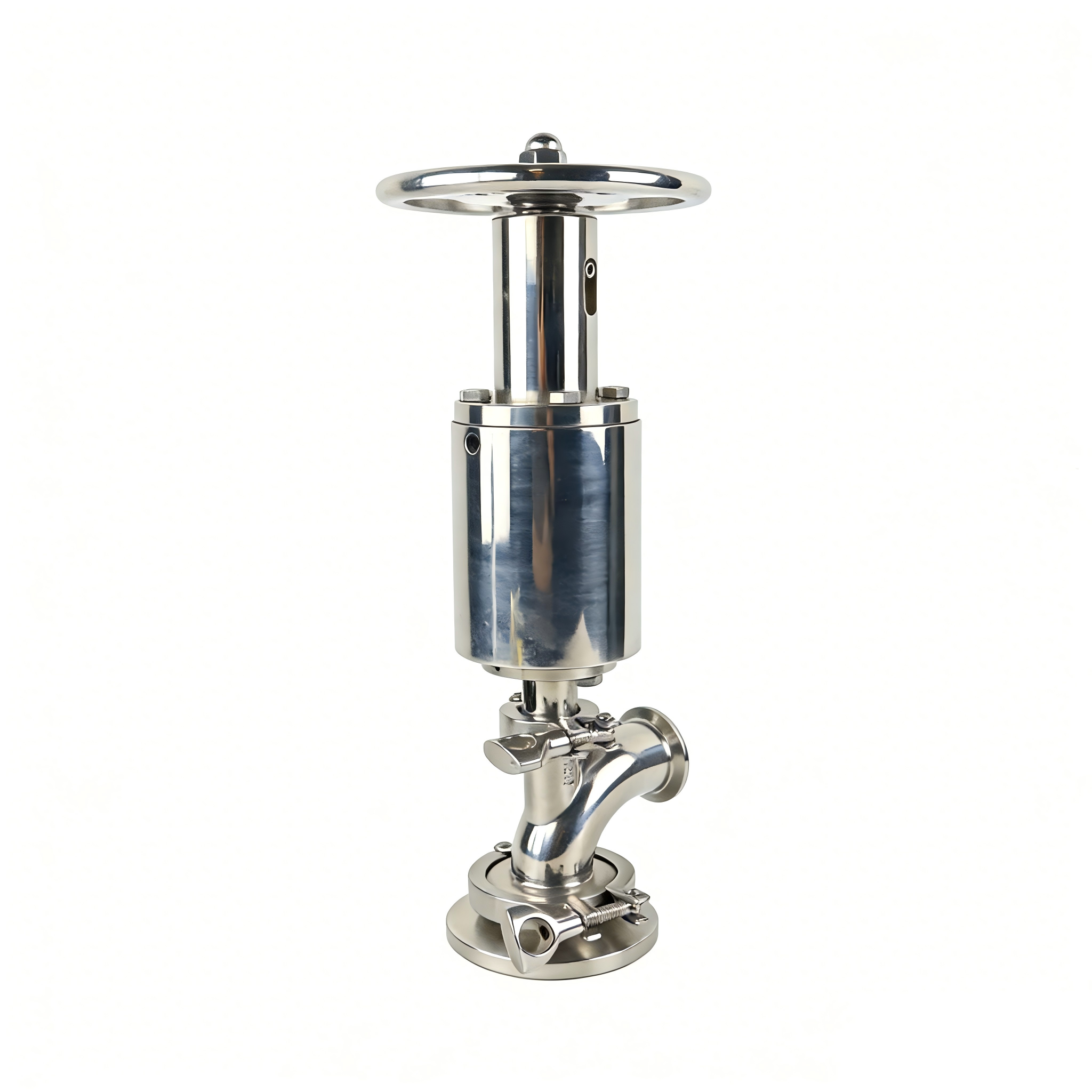 Stainless Steel Pneumatic DN80 ISO Piston Type Tank Bottom Valve
