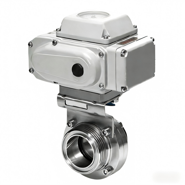 STAINLESS STEEL 6 Inches PVC Clamp Solenoid Butterfly Valve