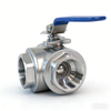 Stainless steel three-way internal thread manual ball valve