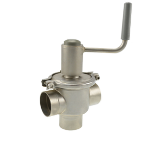 Stainless Steel Sanitary Pneumatic Stop and Diversion Valve