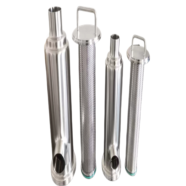 Stainless Steel Hygienic Water Treatment JN-STZT-23 1010 L Type Filter Cartridge Housing with PE Filter Socks