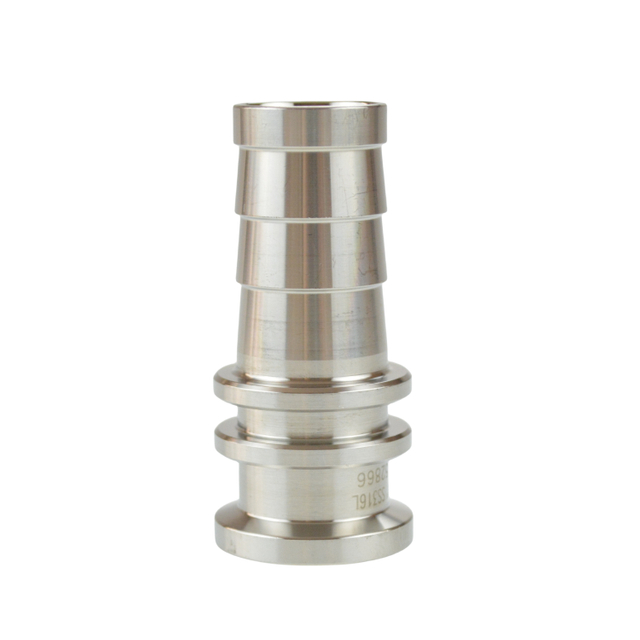SS304 Stainless Steel Sanitary High Quality JN-FL 23 2008 Clamped High Pressure Hose Adapter For The Food Industry