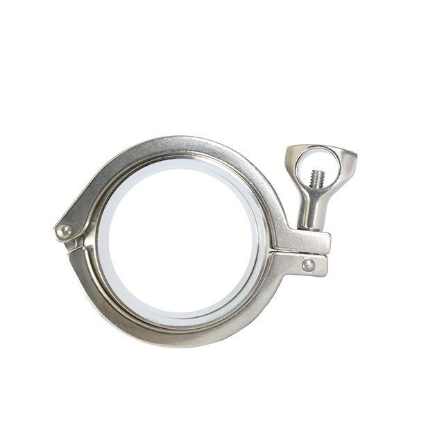Stainless Steel Sanitary TriClover Tc Clamp Clamp with Two Wing Nuts