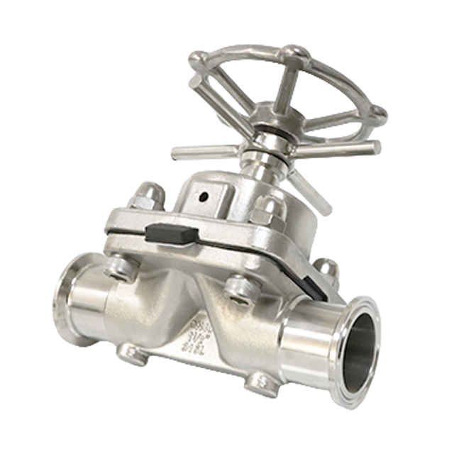 Stainless Steel Sanitary Clamp Handwheel Operated Diaphragm Membrane Valve