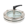 Sanitary Stainless Steel Circular Scraper Sight Glass for Pressure Vessels