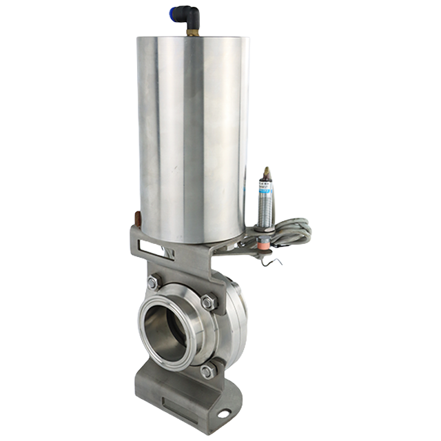 Stainless Steel Sanitary Pneumatic Butterfly Valve with Proximity Switch