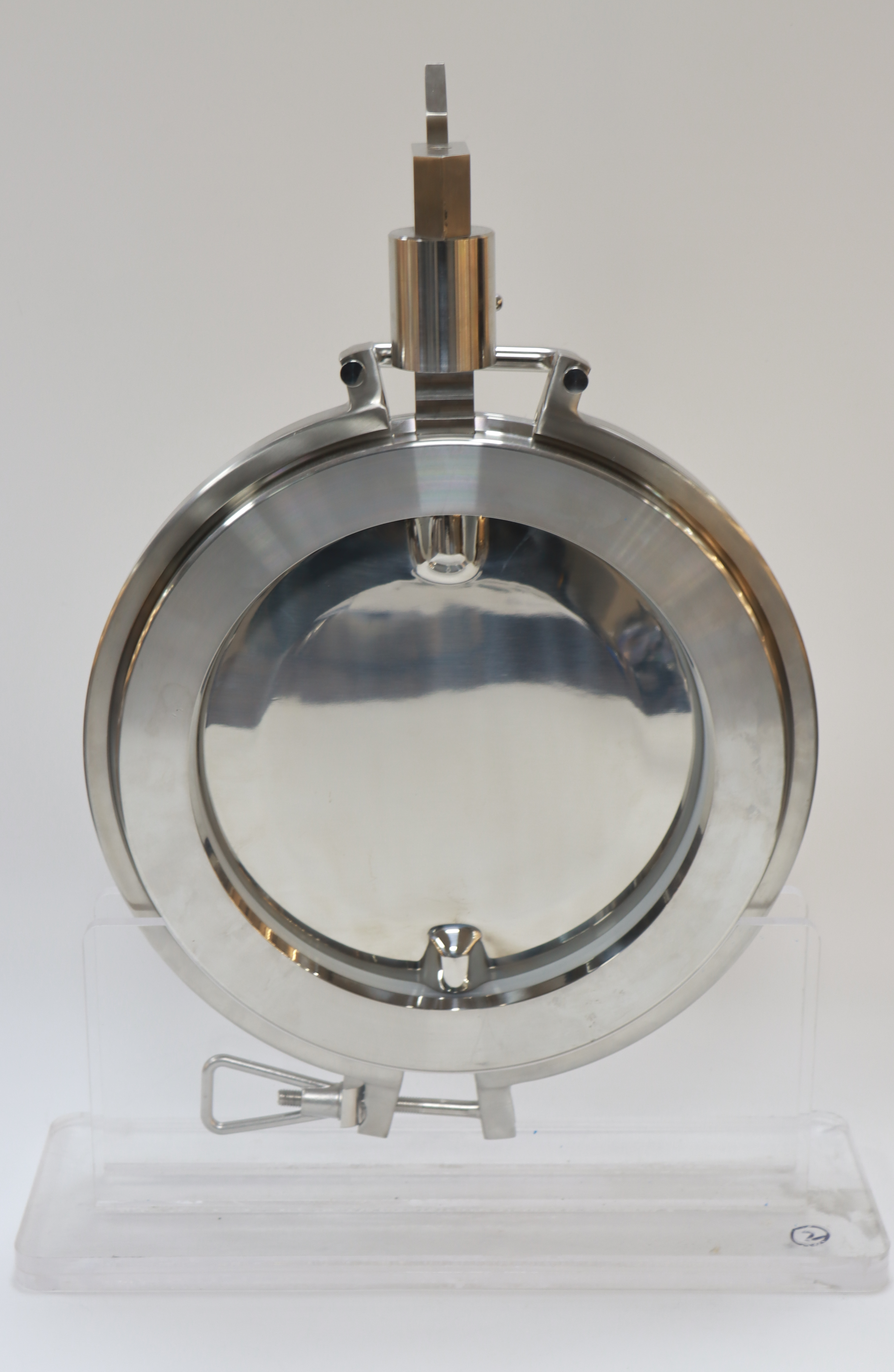 Stainless Steel Sanitary Hastelloy Powder Manual Butterfly Valve