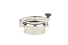 Sanitary stainless steel pressureless round manway