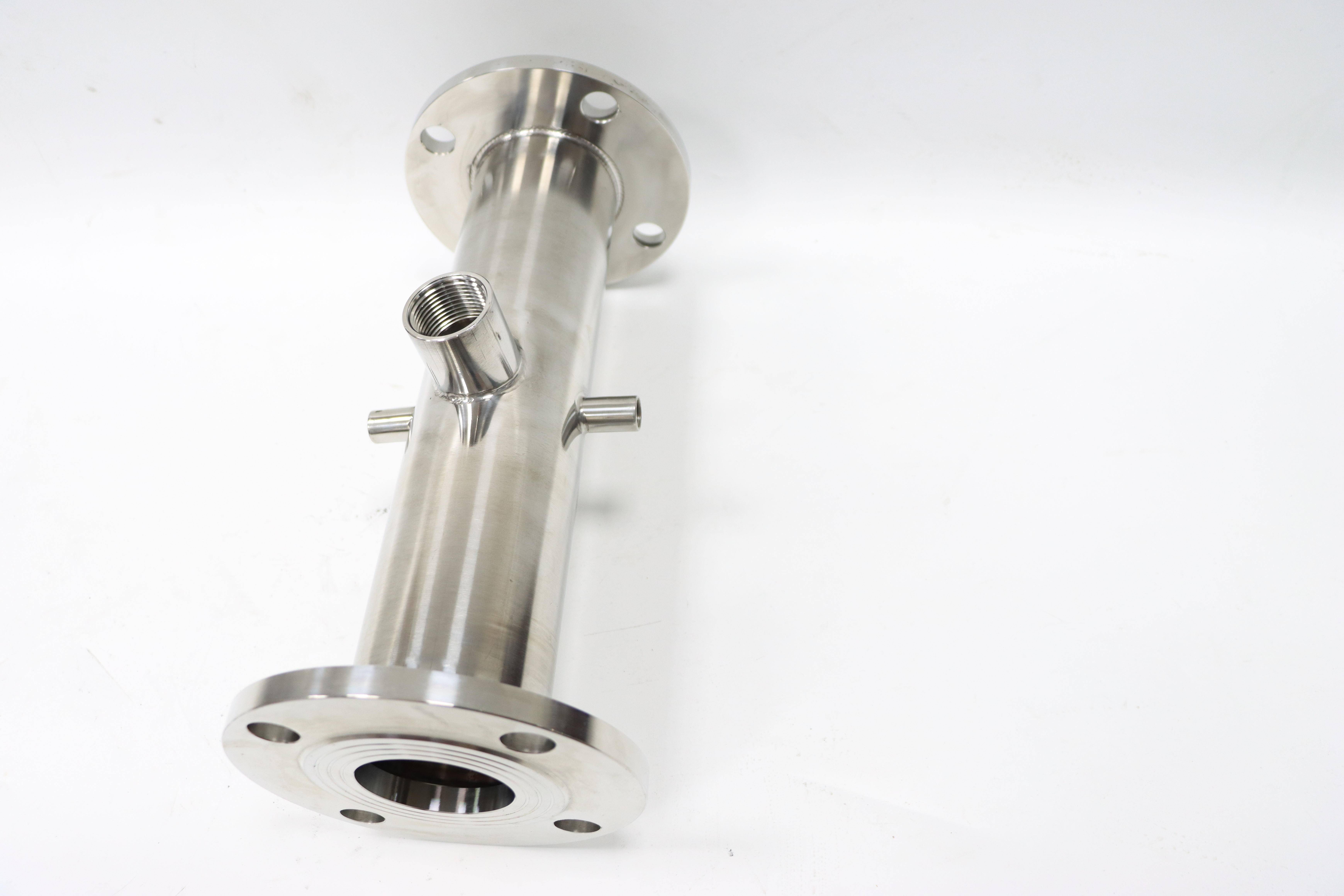 Stainless steel constant pressure reducing five-way welded flange pipe fitting