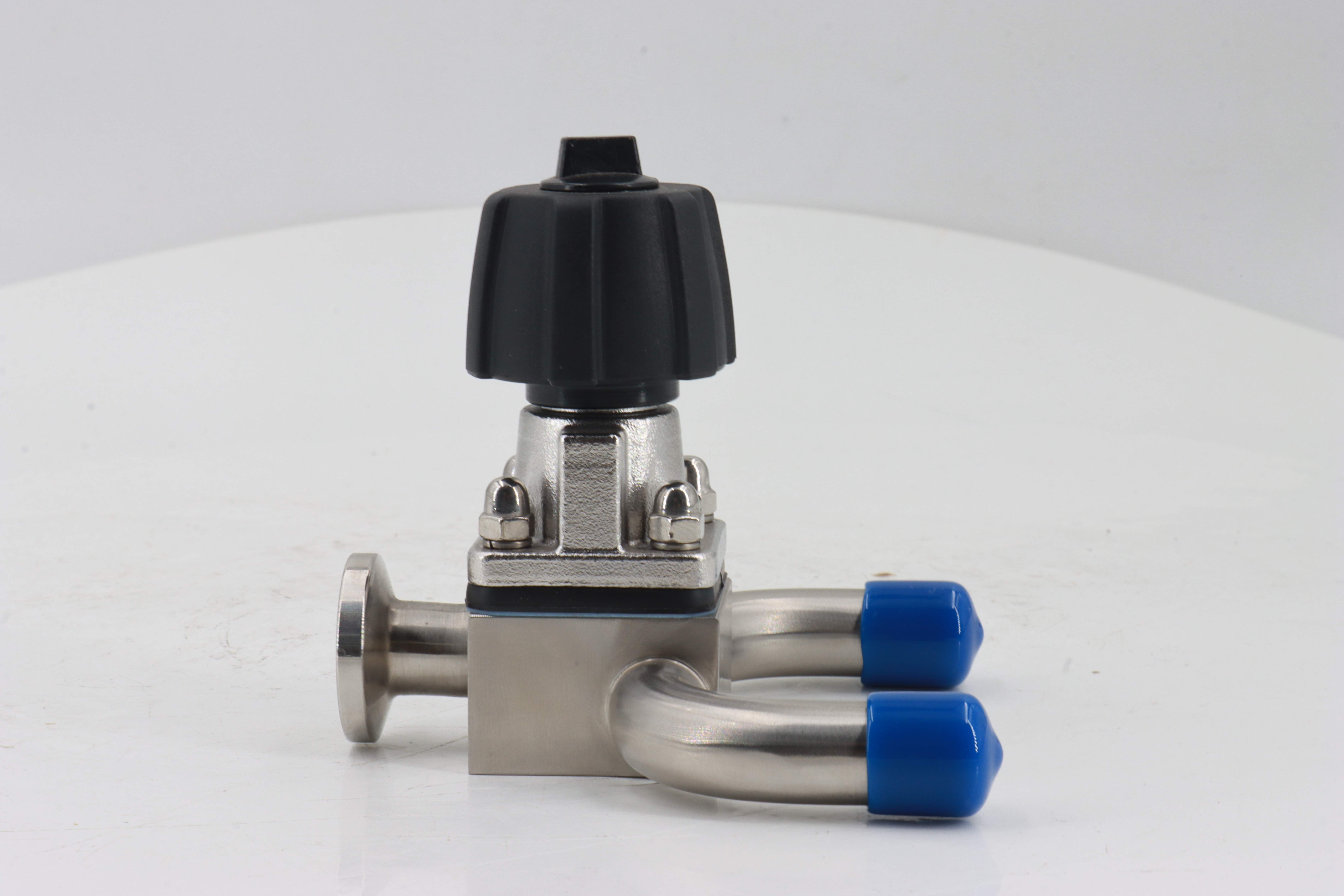 Stainless steel aseptic manual U-shaped diaphragm valve