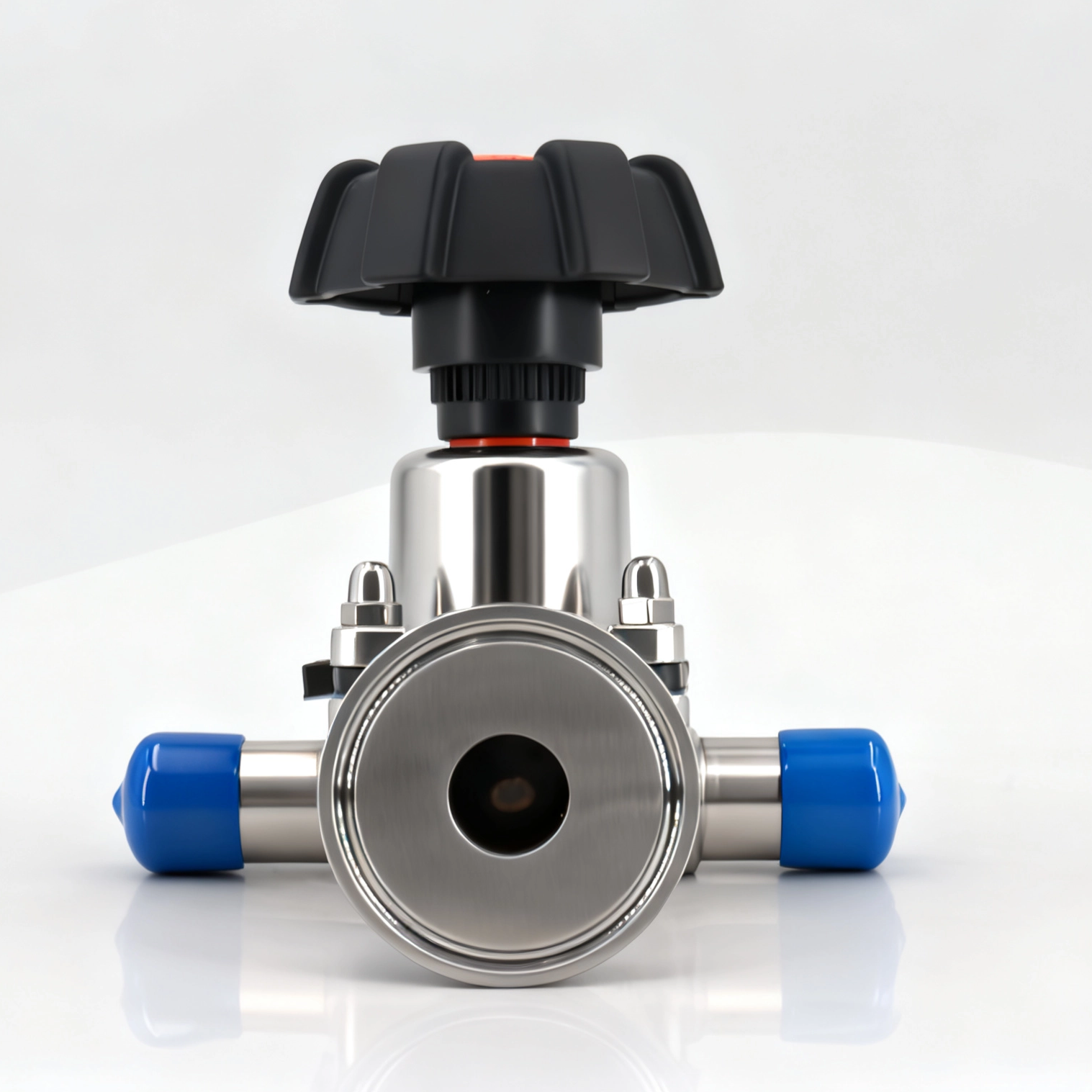 Sanitary Stainless Steel Manual Welded rubber Diaphragm Valve