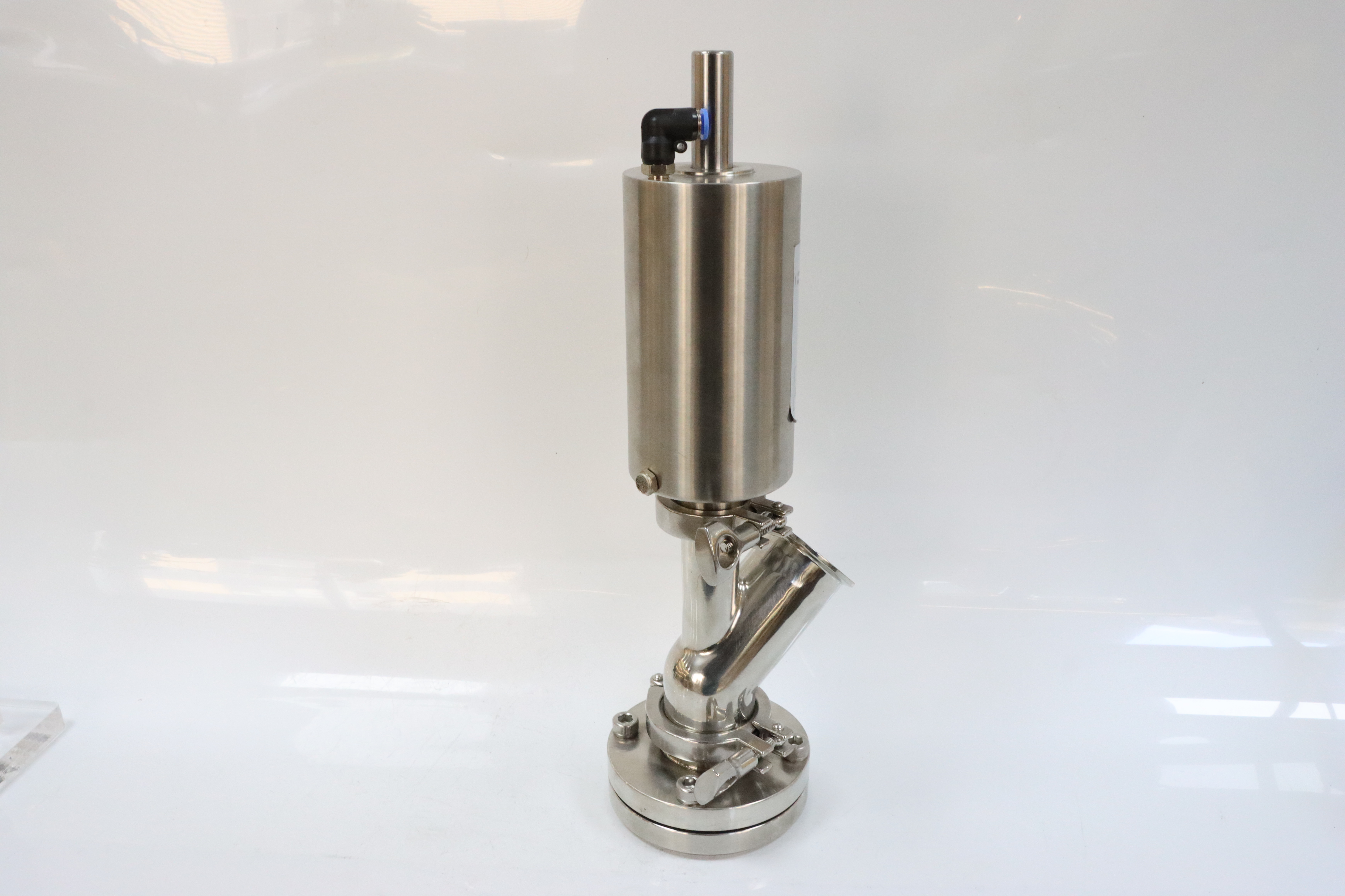 Stainless steel pharmaceutical Y-type sanitary tank bottom valve