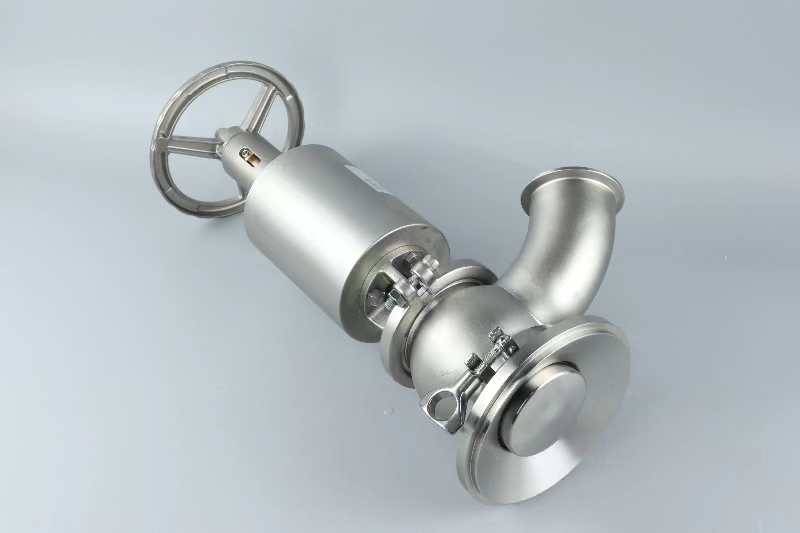 Stainless Steel Sanitary LPG Elbow Tank Bottom Valve