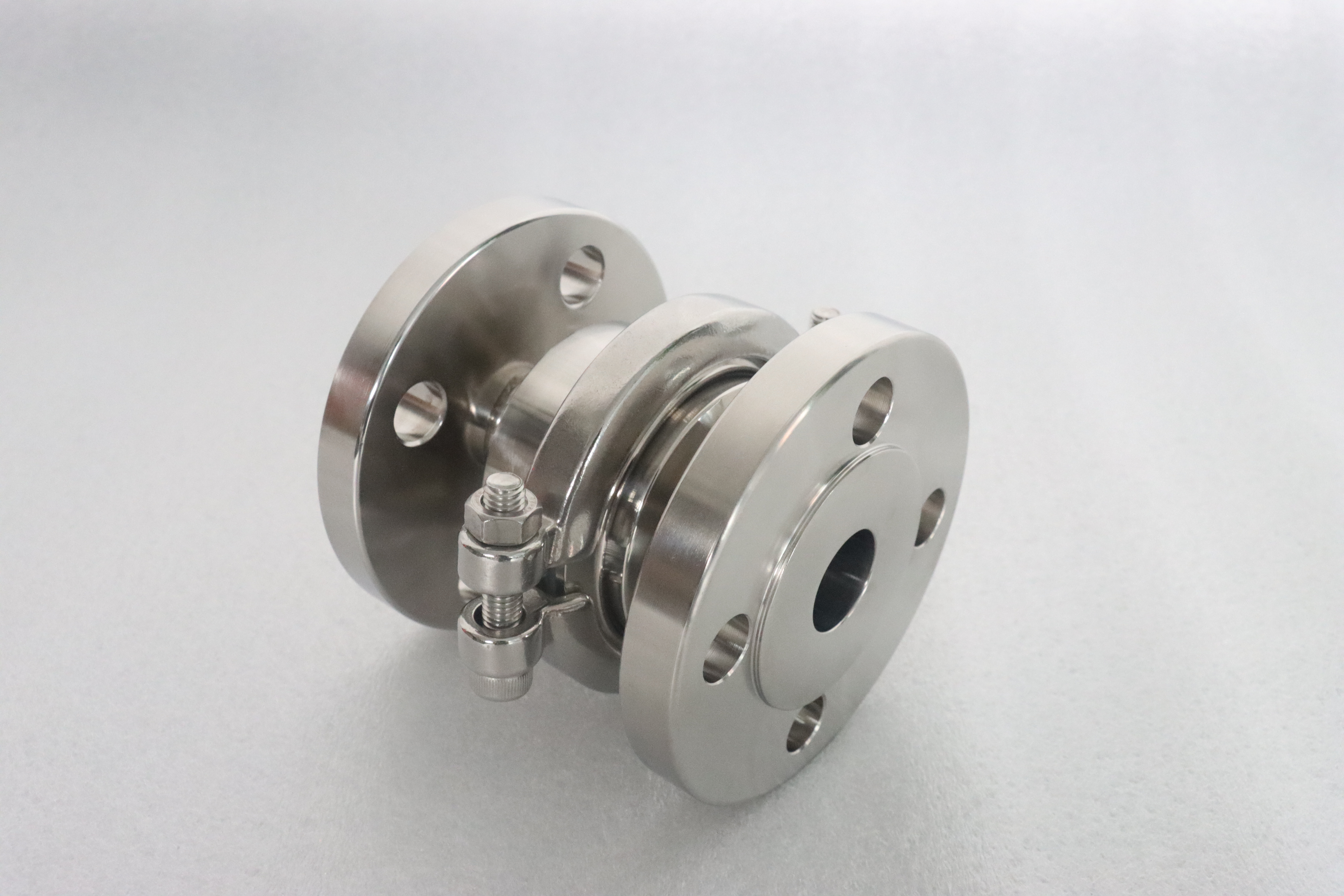 Sanitary Stainless Steel Double Flange Clamp Check Valve