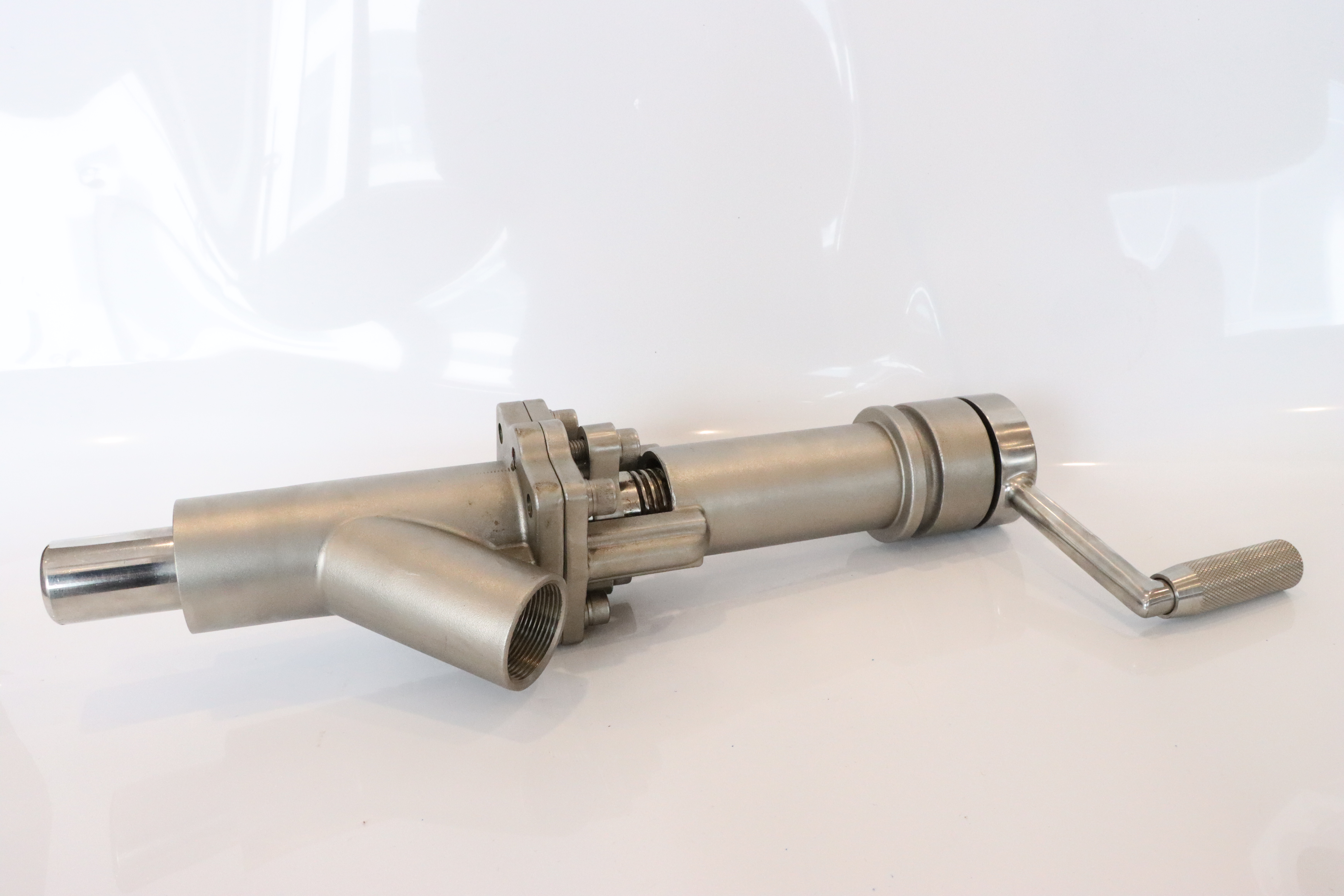 Stainless Steel Sanitary Vacuum Plunger Oil Sampling Valve