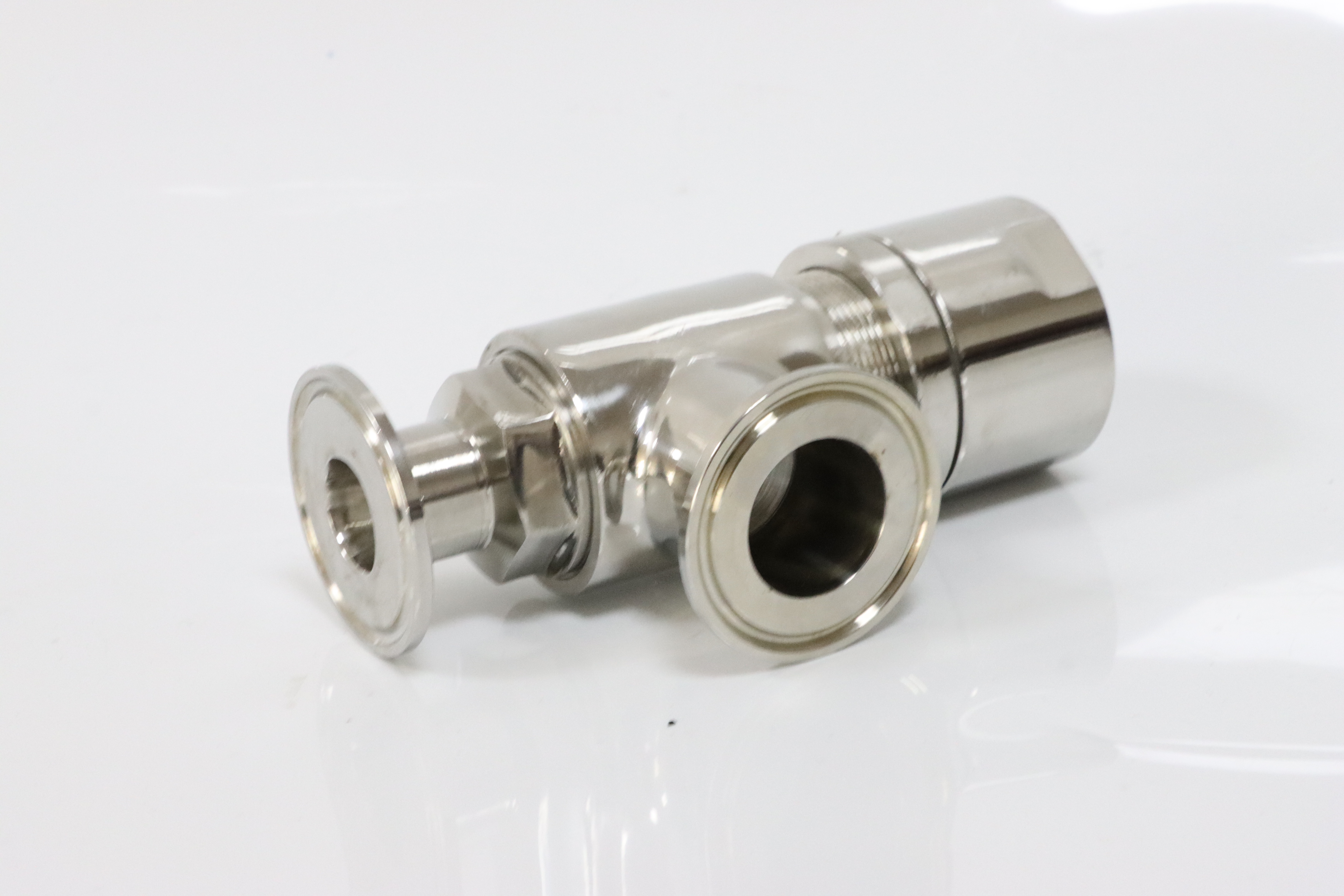 Stainless Steel Sanitary Mini Threaded exhaust Safety Relief Valve