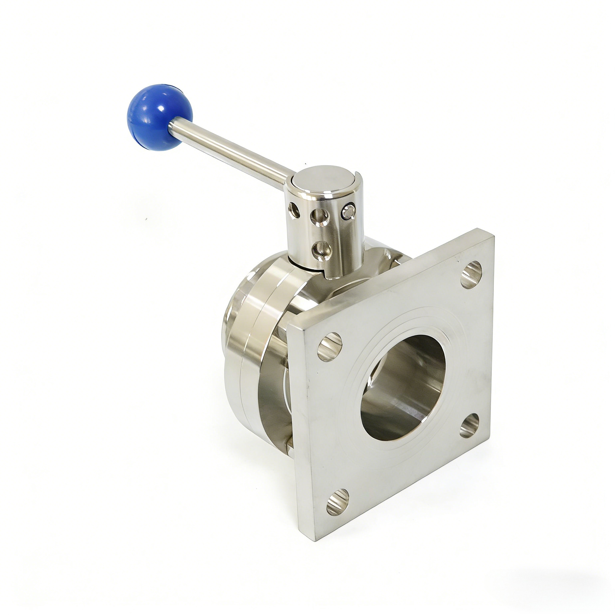 STAINLESS STEEL Sanitary Double Flange Rotary Butterfly Valve