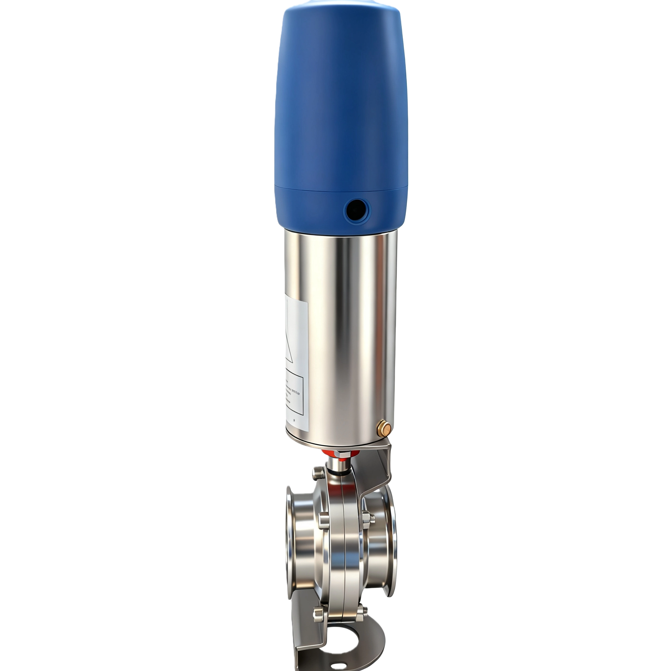 STAINLESS STEEL Pneumatic Diaphragm Actuated Powder Anti Mixing Butterfly Valve