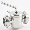 Stainless Steel Hygienic Conical 3 Way Plug Valve with Union