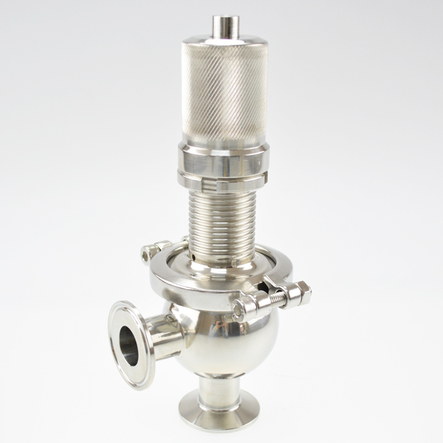 Stainless Steel Sanitary Grade In-line Type Quick Release Safety Valve