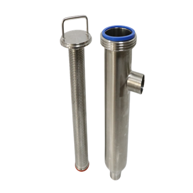 Stainless Steel Sanitary High Pressure Manual Filter JN-STSJ-23 1004 Cartridge Housing Angle-filter Strainer Fwith SS Mesh