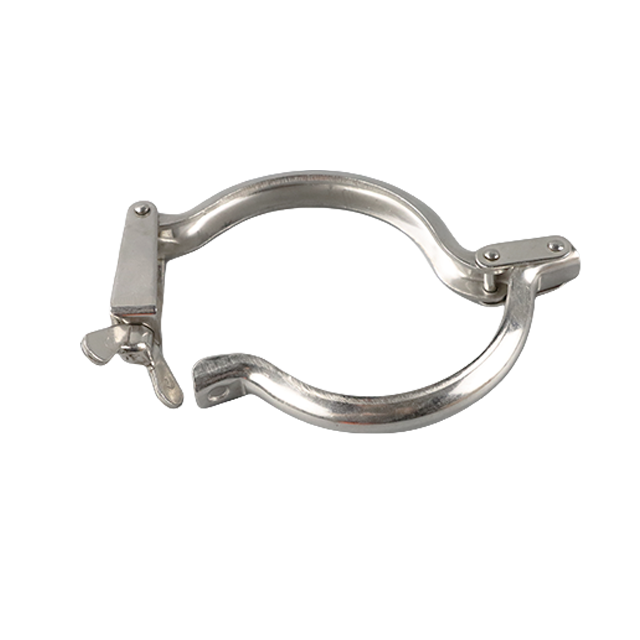 Sanitary Stainless Steel Tri-Clover Stamping Sanitary Clamp with Bolted Wing Nut