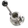 Stainless Steel Sanitary Male Thread Lever Controlled Butterfly Valve