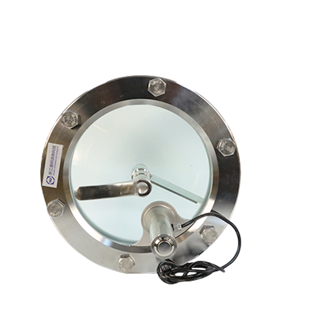 Stainless Steel Sanitary Circular Sight Glass with Wiper & LED Light for Inspection