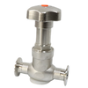 Sanitary Stainless Steel Manually Operated 2 Way Angle Seat Valve 