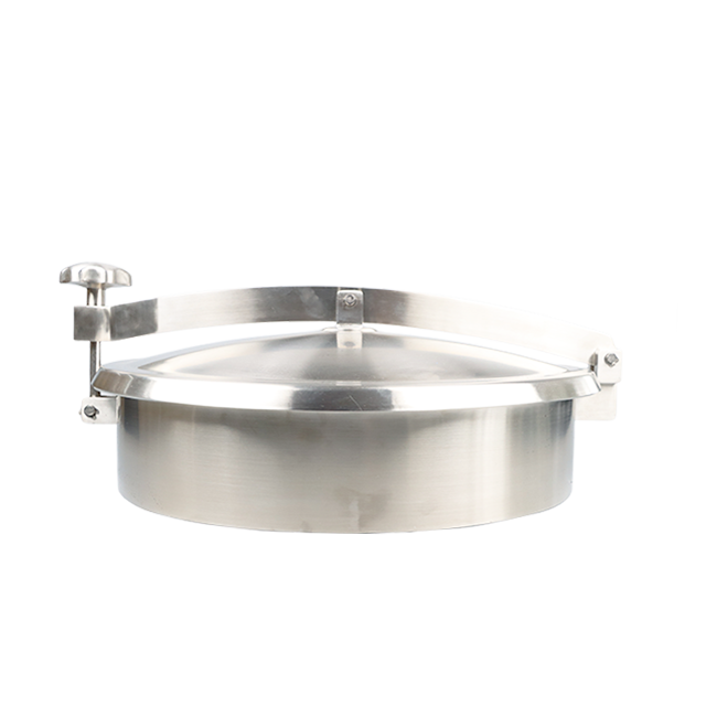 Hygenic DN600 Stainless Steel Non-Pressure Round Manhole with Steel Handle