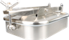 DN150 Stainless Steel Food Grade Rectengular Outward Side Tank Hatch with Double Arm
