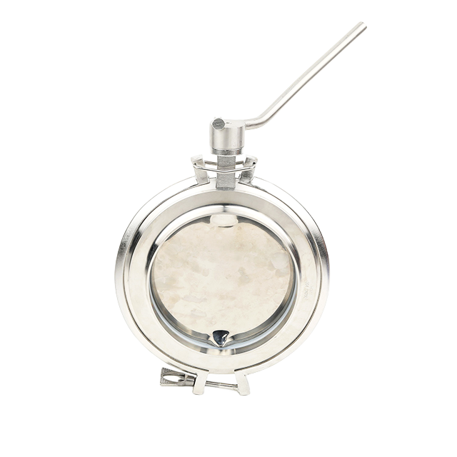 Sanitary Stainless Steel Quick Release Manual Weld-End Powder Butterfly Valve