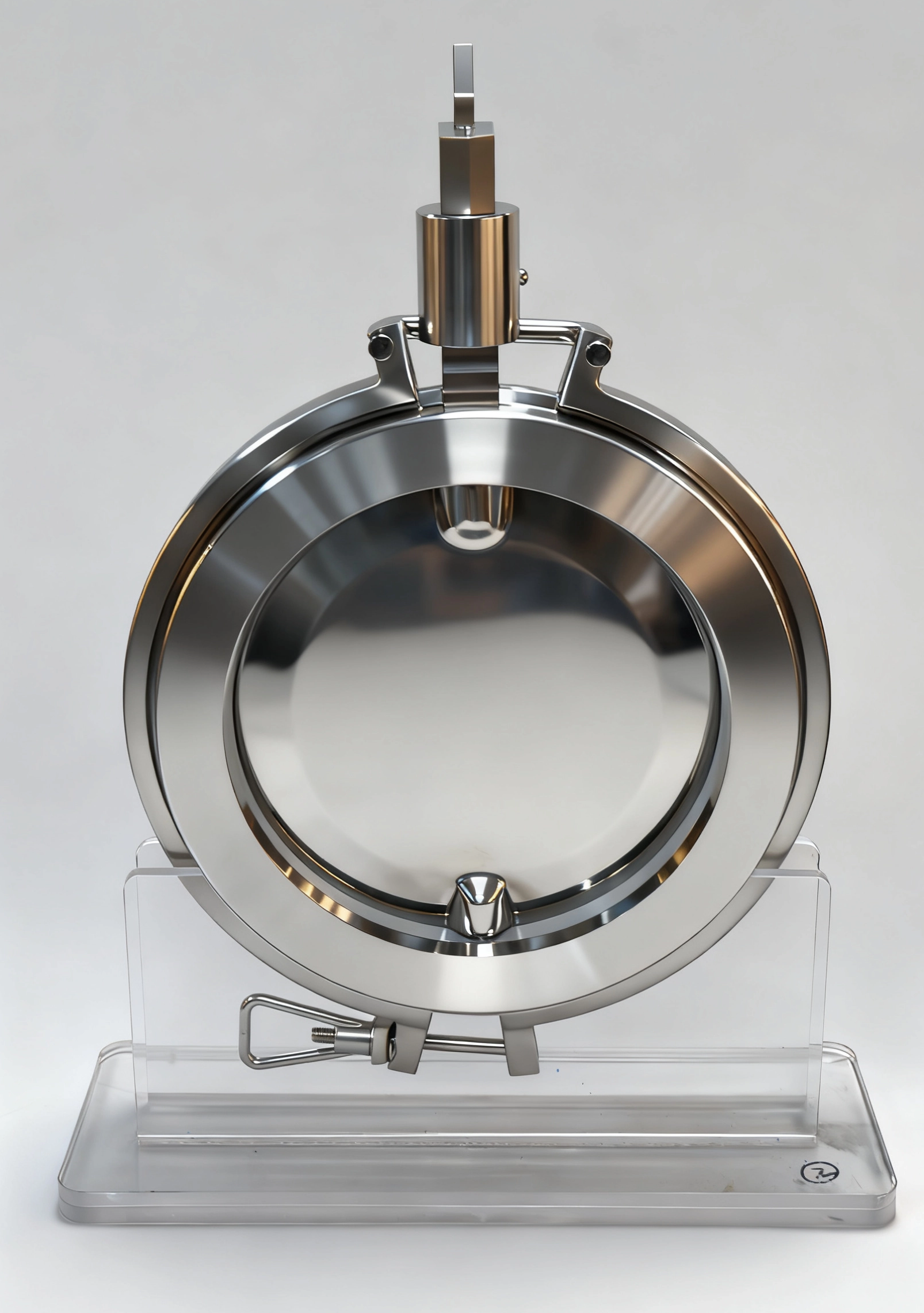 Stainless Steel Sanitary Hastelloy Powder Manual Butterfly Valve
