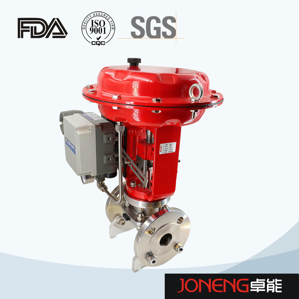 Stainless steel positioning micro-control proportional regulating flange diaphragm valve