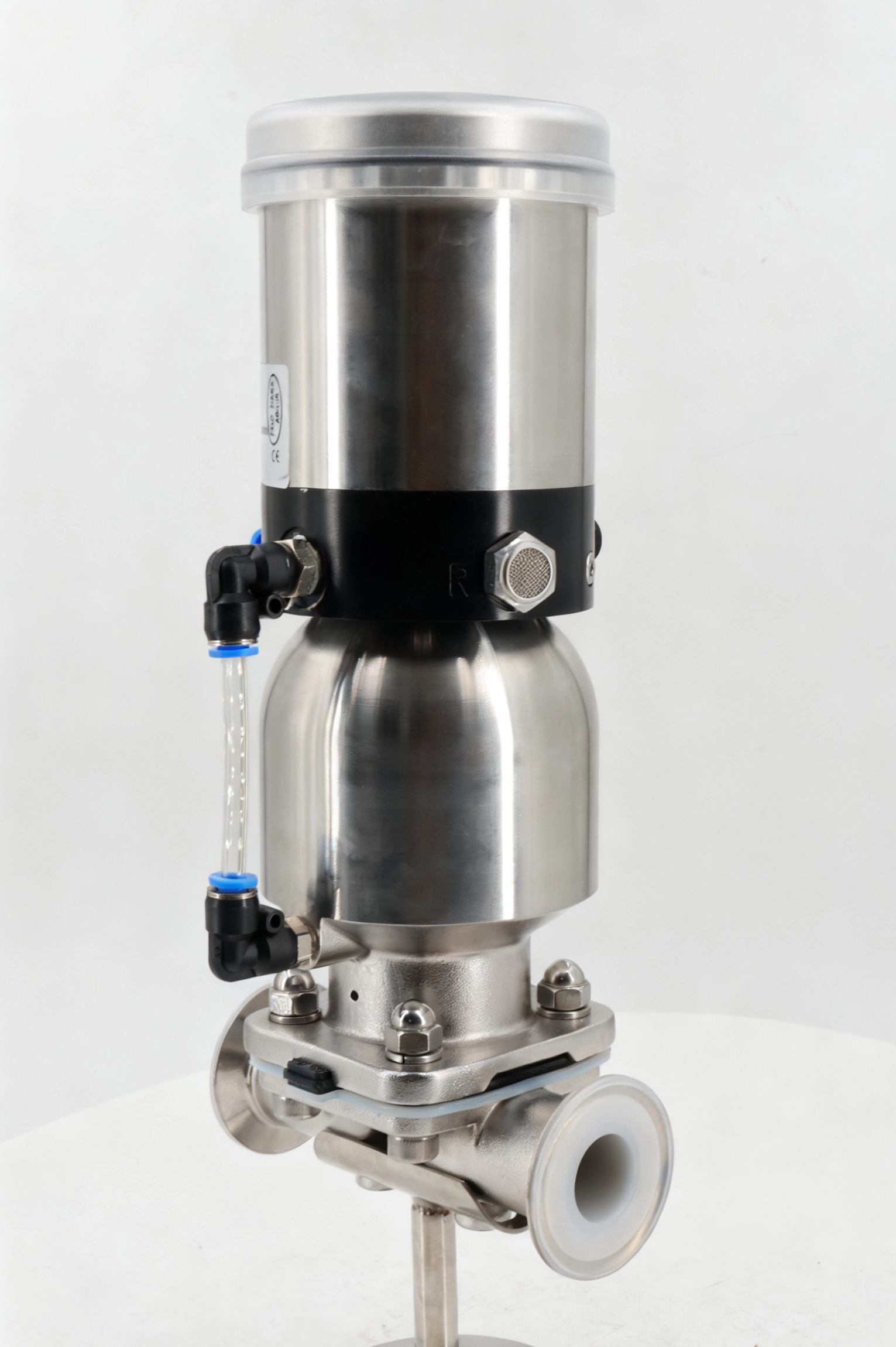 Stainless steel sanitary threaded proportional regulating diaphragm valve