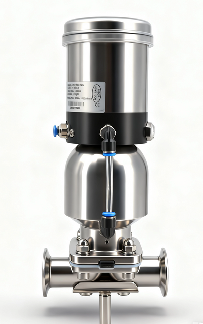 Stainless steel sanitary threaded proportional regulating diaphragm valve