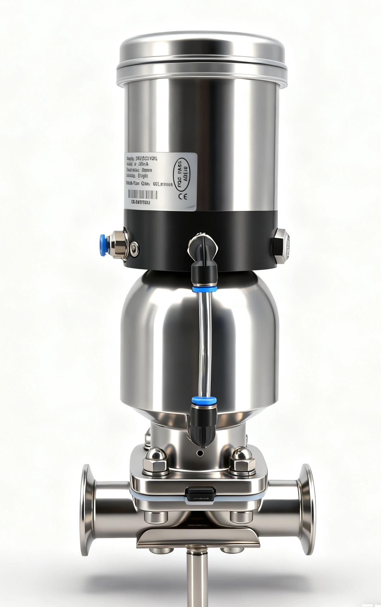 Stainless steel sanitary threaded proportional regulating diaphragm valve