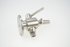 Stainless steel food-grade beer sampling valve