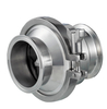 Stainless steel sanitary quick-connect welded spring check valve