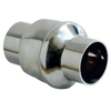 Stainless steel sanitary quick-connect welded spring check valve